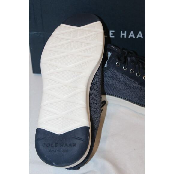 NIB Cole Haan Men's Grand Atlantic Knit Oxford Casual Sneakers Navy‎ Blue SZ 9 - Picture 7 of 7